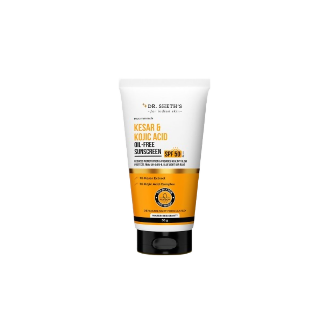 Dr. Sheth's Kesar & Kojic Acid Oil Free Sunscreen SPF 50+ PA++++