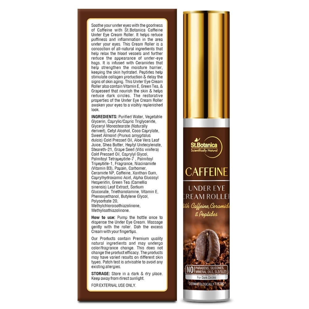 St.Botanica Caffeine Under Eye Cream Roller