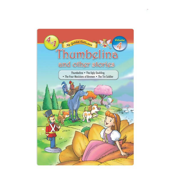 Jolly Kids My Golden Collection Volume 4 Thumbelina and Other 4 in 1 Stories| Bedtime Story Book for Kids Ages 3-8 Year -  buy in usa 