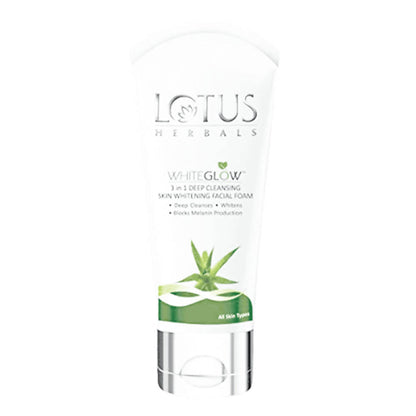 Lotus Herbals White Glow 3 in 1 Deep Cleansing Skin Whitening Facial Foam