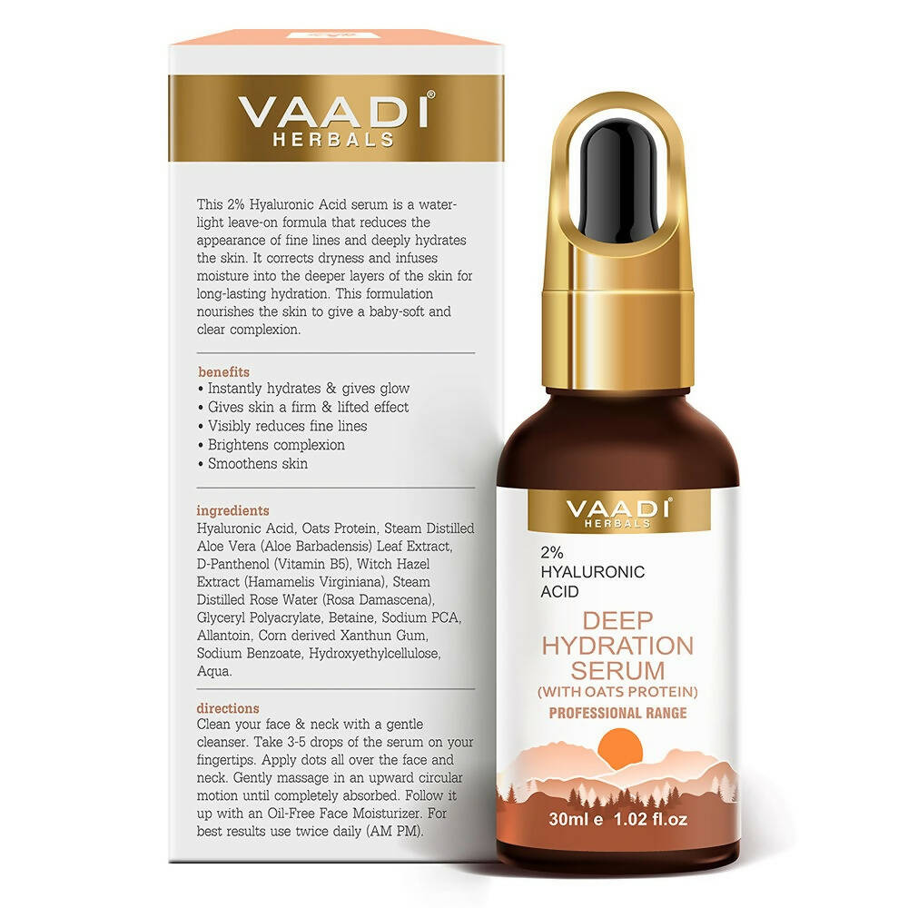 Vaadi Herbals Deep Hydration Serum With 2% Hyaluronic Acid & Oats Protein