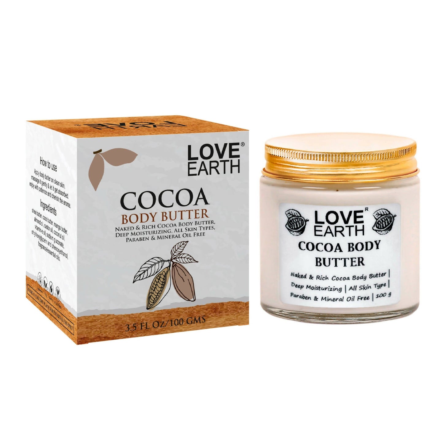 Love Earth Cocoa Body Butter Deep Moisturizing