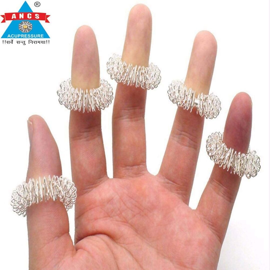 ANCS Sujok Acupressure Finger Massage Ring Kit