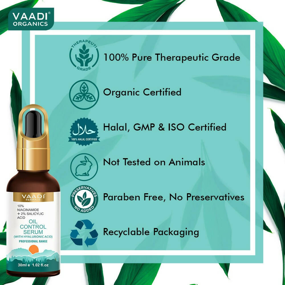 Vaadi Herbals Oil Control Serum With 10 % Niacinamide & 2% Salicylic Acid