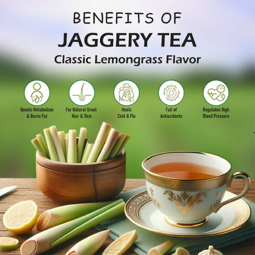 Naivedyam Classic Lemongrass Flavour Jaggery Tea