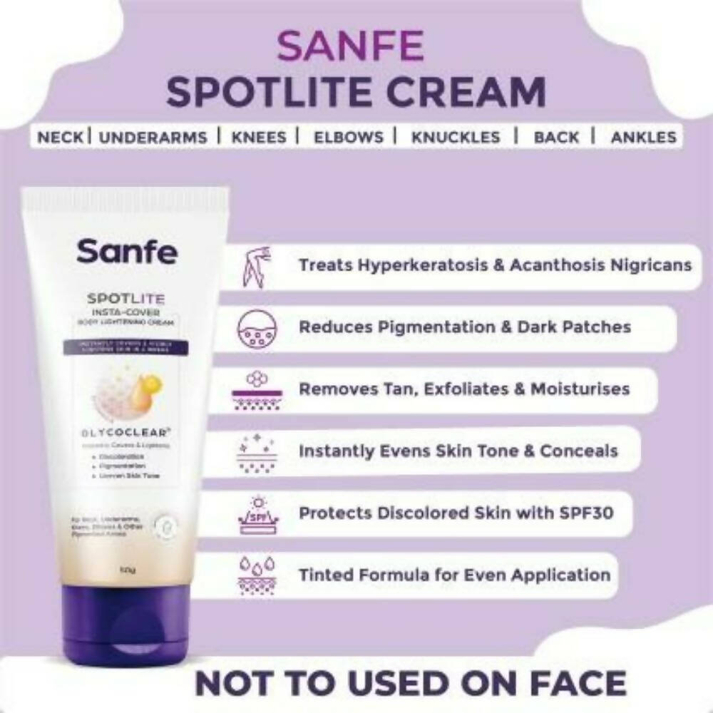 Sanfe Spotlite Insta-Cover Body Lightening Cream