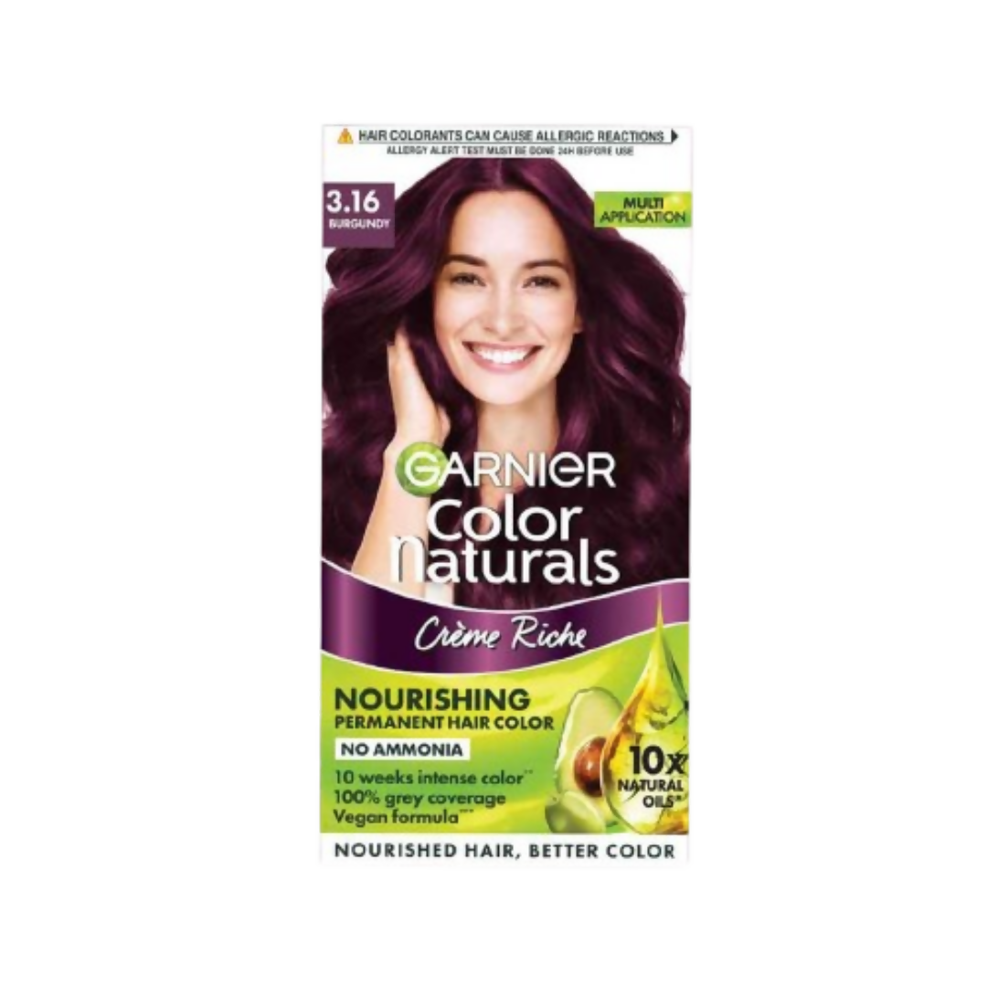 Garnier Color Naturals Creme Riche Hair Color - Shade 3.16 Burgundy