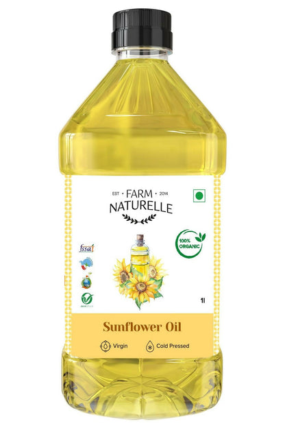 Farm Naturelle Organic Virgin Cold Pressed Sunflower Oil - BUDNE