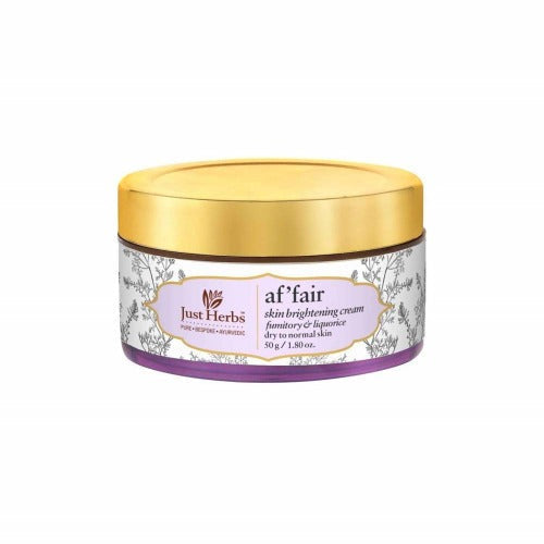 Just Herbs Af'fair Skin Brightening Cream Fumitory & Liquorice