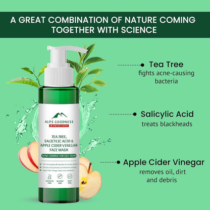 Alps Goodness Tea Tree, Salicylic Acid & Apple Cider Vinegar Face wash