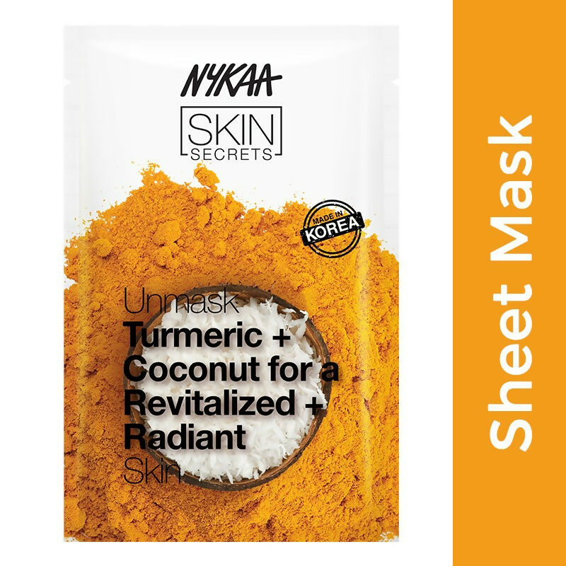 Nykaa Skin Secrets Indian Rituals Turmeric + Coconut Sheet Mask For Revitalized & Radiant Skin