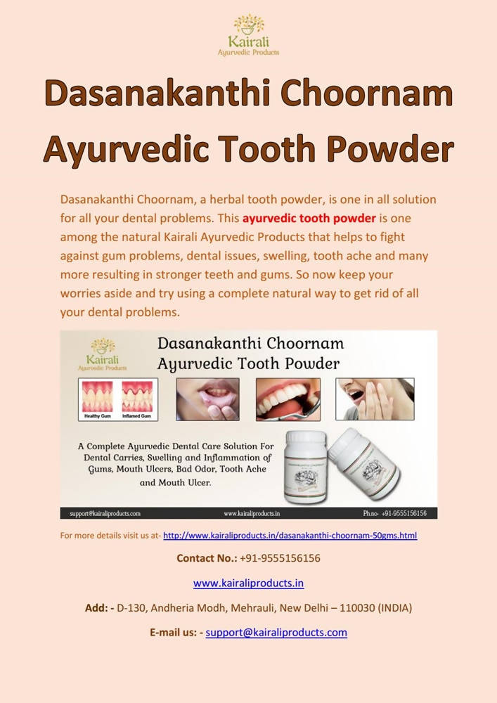 Kairali Ayurvedic Dasanakanthi Choornam