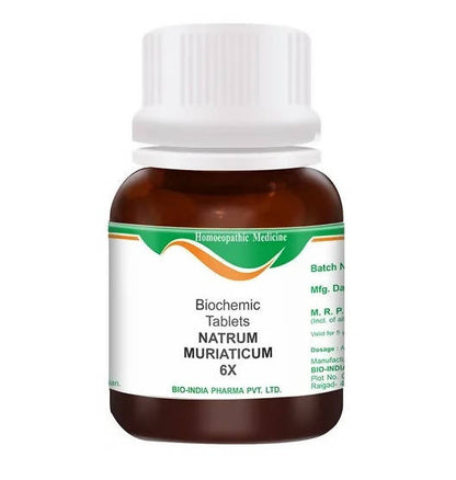 Bio India Homeopathy Natrum Muriaticum Biochemic Tablets