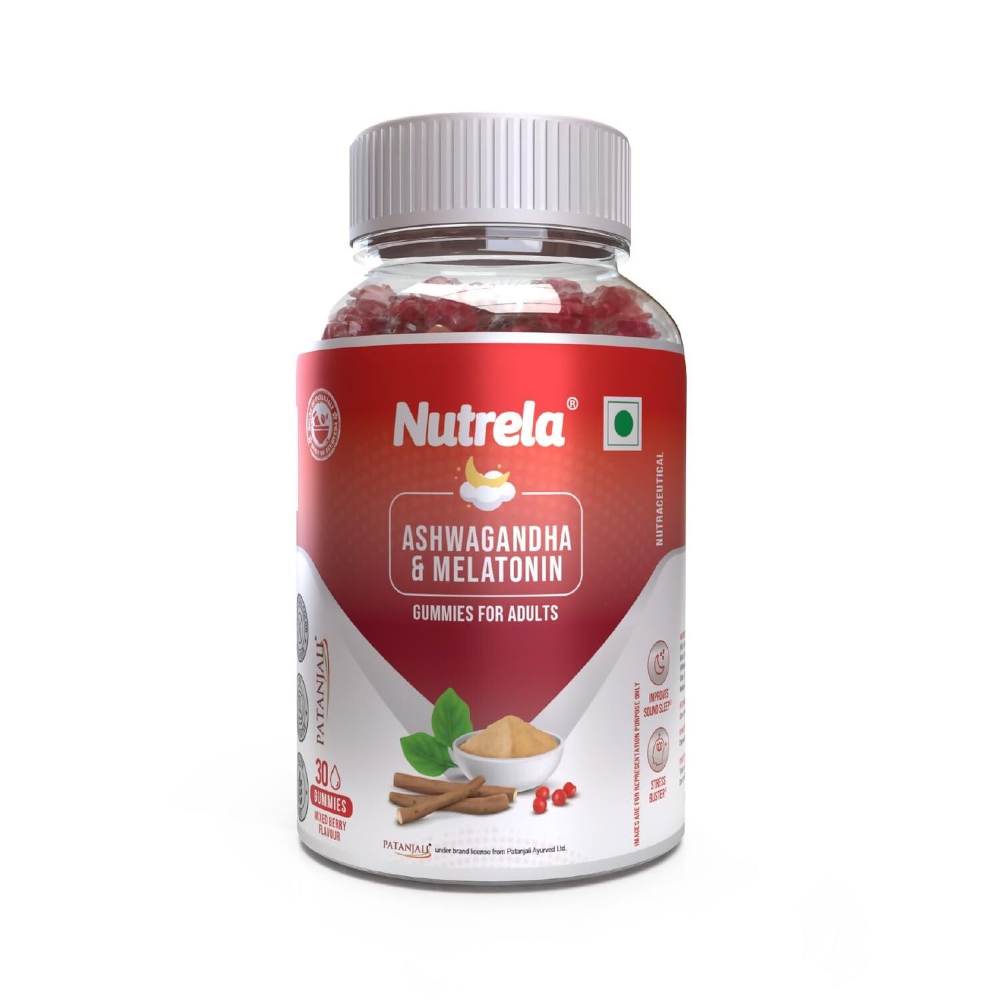 Patanjali Nutrela Ashwagandha & Melatonin Gummies