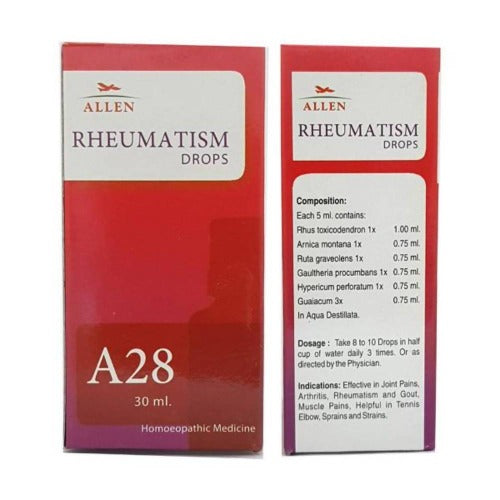 Allen Homeopathy A28 Rheumatism Drops