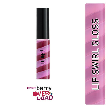 Plum Soft Swirl Lip Gloss 3 Shades In 1 & 124 Berry Overload