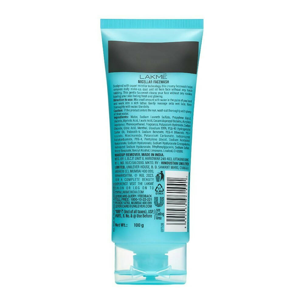 Lakme Micellar Pure Facewash For Deep Pore Cleanse