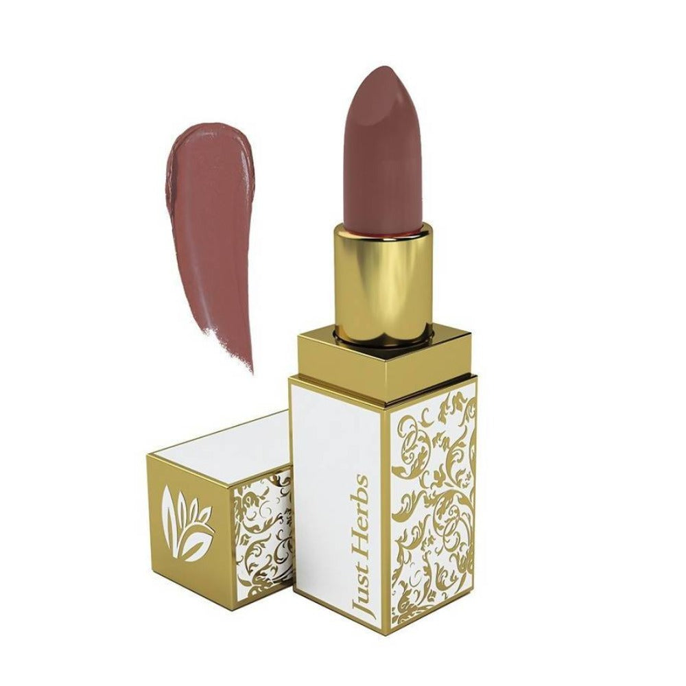 Just Herbs Herb Enriched Ayurvedic Lipstick (Dollie_7_Mauvish_Brown)