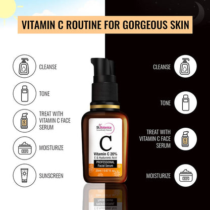 St.Botanica Vitamin C 20% E & Hyaluronic Acid Professional Facial Serum