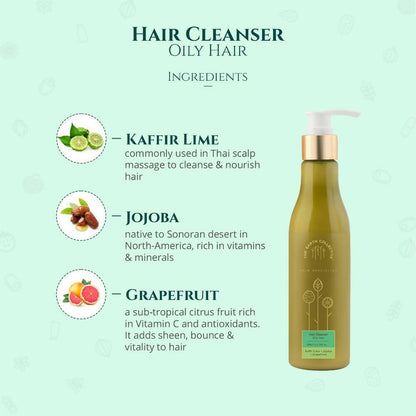 The Earth Collective Hair Cleanser - Oily Hair- Shampoo