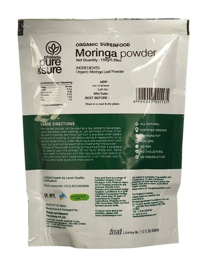 Pure & Sure Organic Superfood+ Moringa Powder