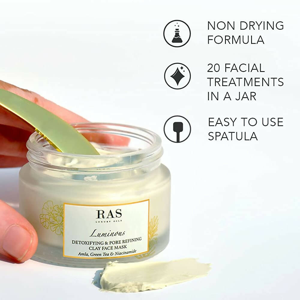 Ras Luxury Oils Luminous Detoxifying & Pore Refining Clay Face Mask