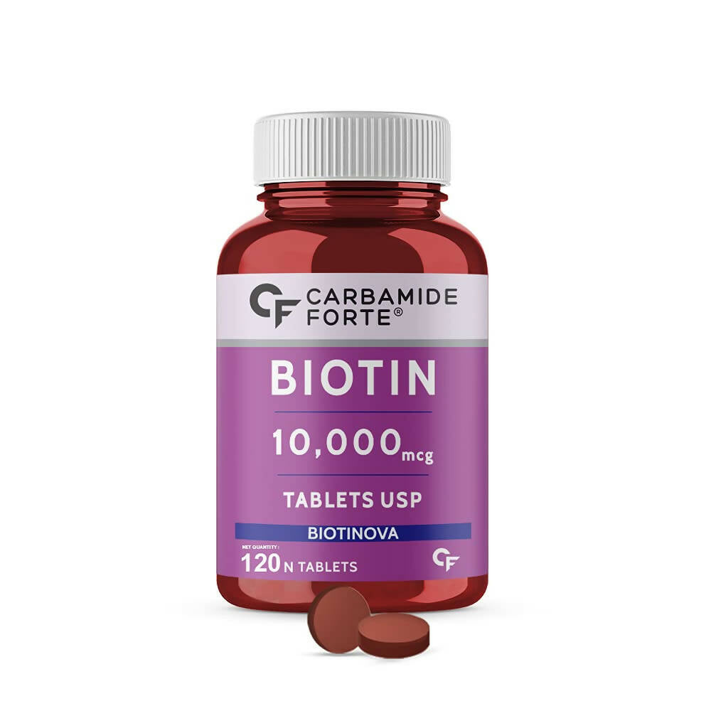 Carbamide Forte Biotin 10000mcg Tablets - Unflavored - BUDNE