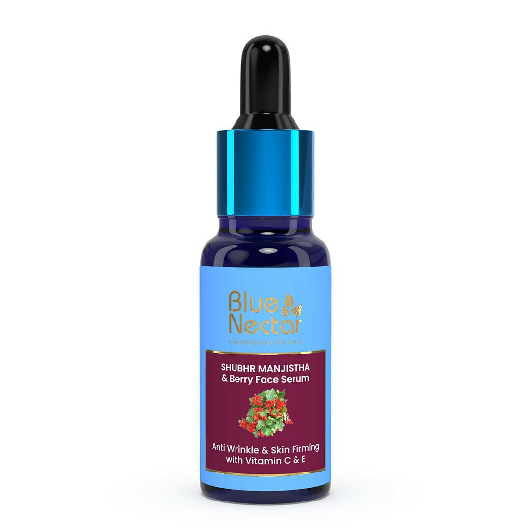 Blue Nectar Manjistha & Berry Face Serum with Vitamin C & E - usa canada australia