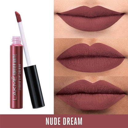 Lakme Forever Matte Liquid Lip Colour - Nude Dream