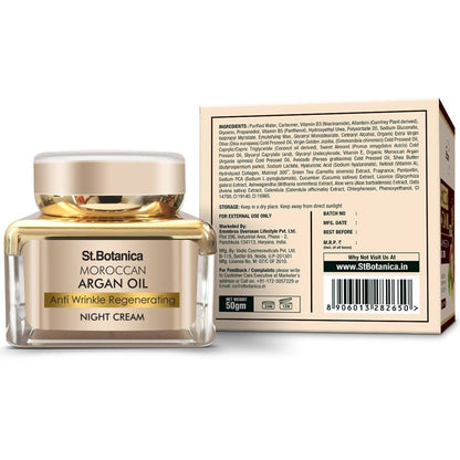 St.Botanica Moroccan Argan Oil Anti Wrinkle Regenerating Night Cream