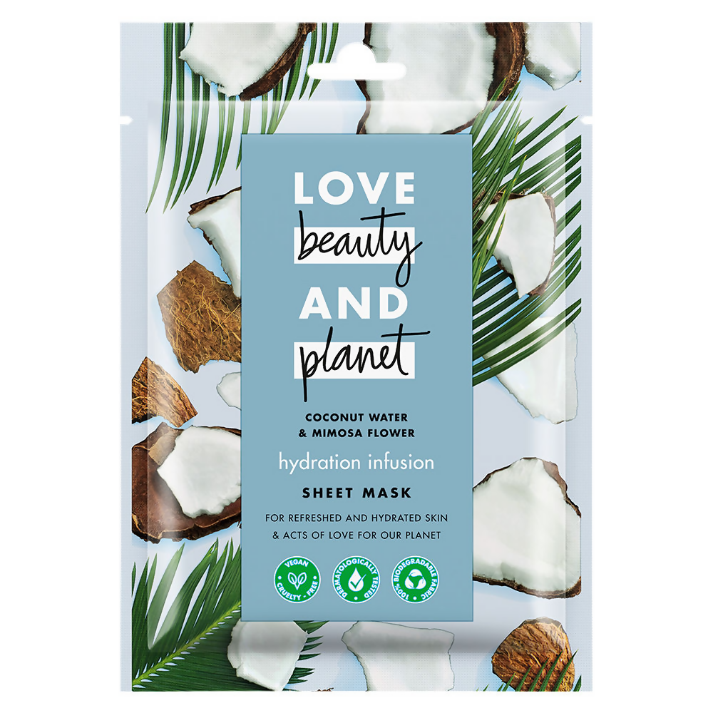 Love Beauty And Planet Coconut Water & Mimosa Flower Sheet Mask
