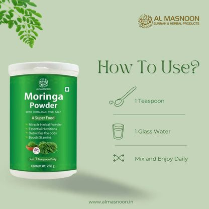 Al Masnoon Moringa Powder With Himalayan Pink Salt