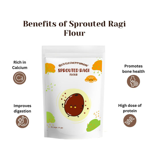 Littlecherrymom Sprouted Ragi Flour