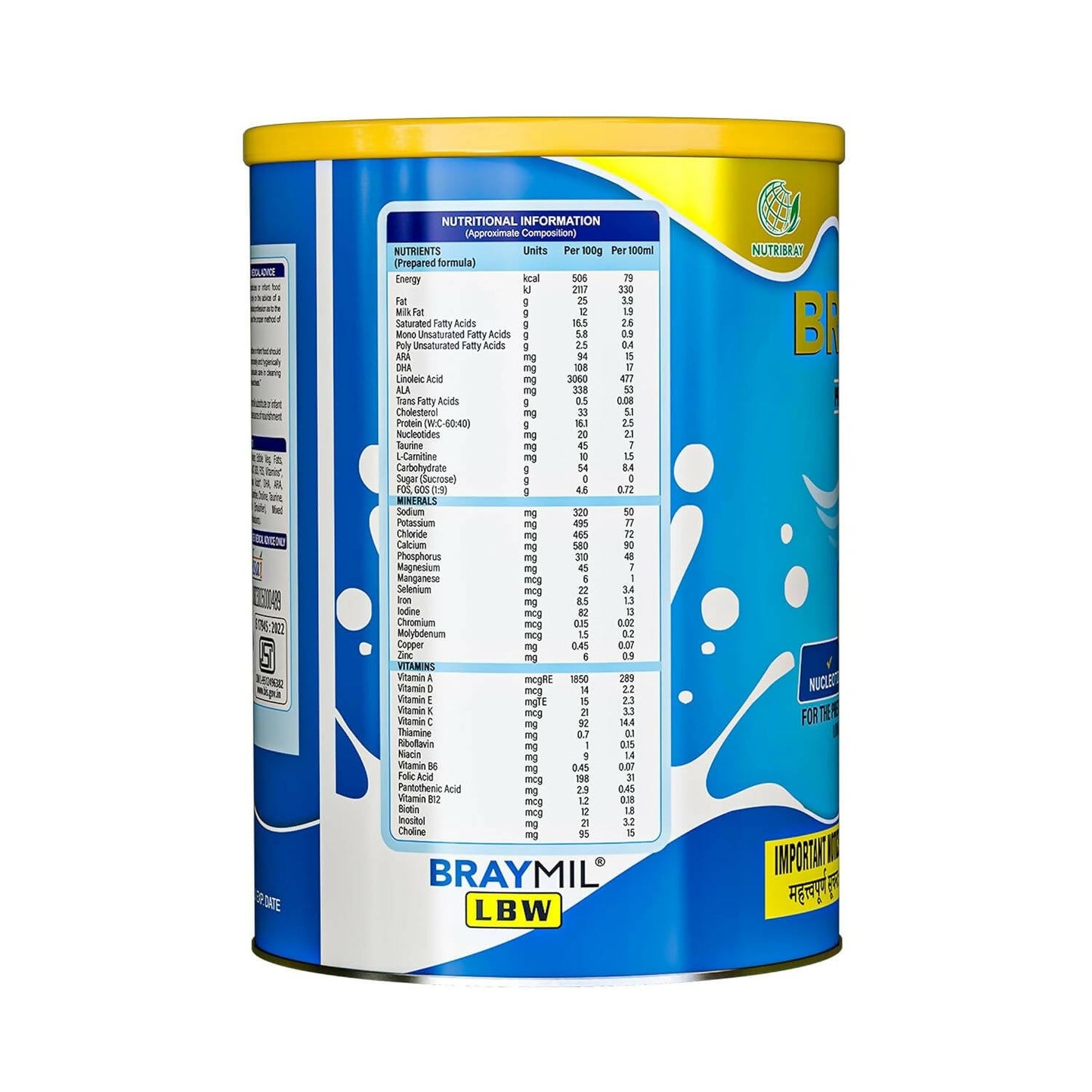 Braymil Pre-Term Formula LBW for the Preterm Baby Powder