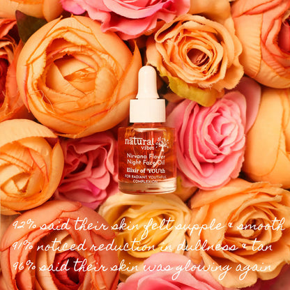 Natural Vibes Anti Ageing Nirvana Flower Night Face Oil