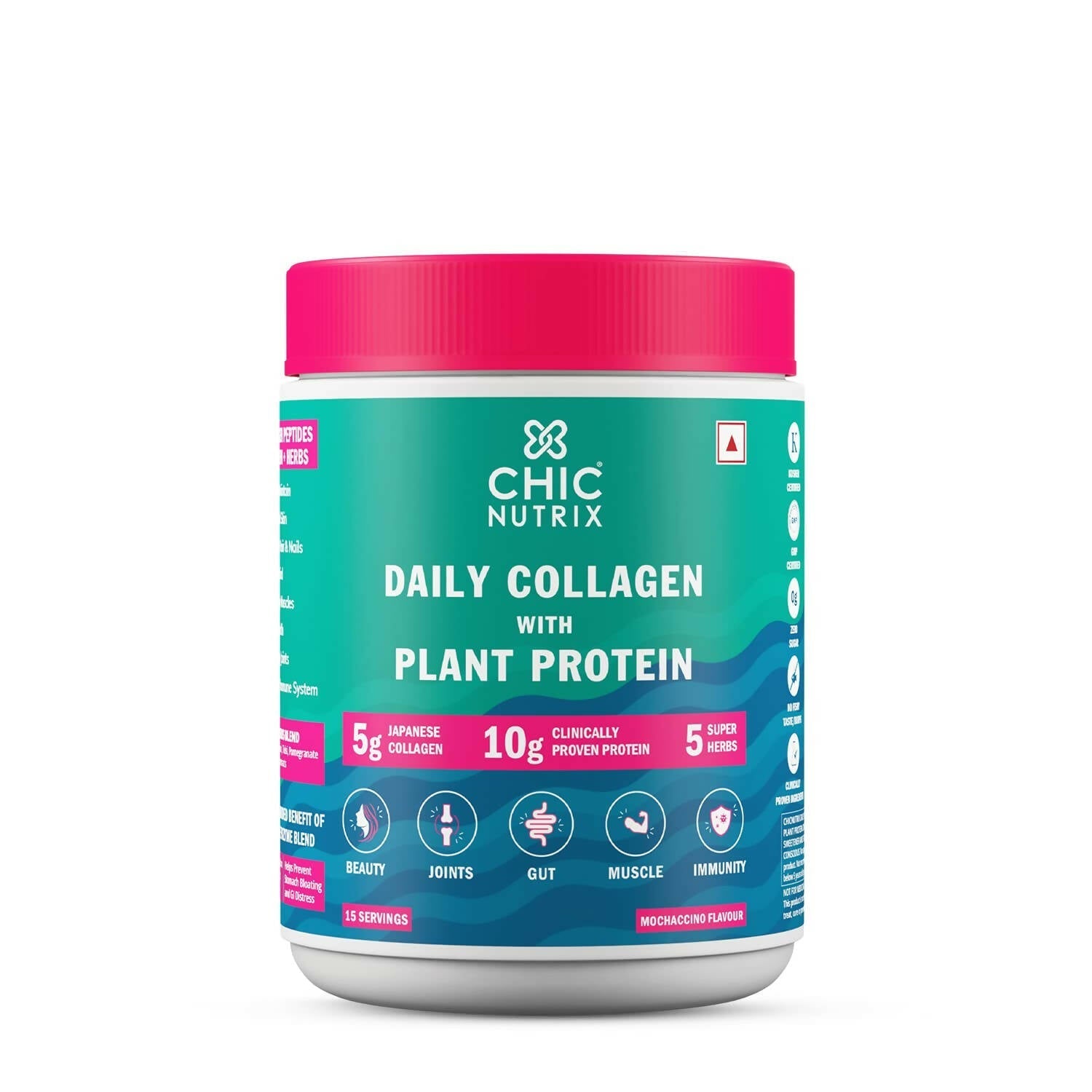 Chicnutrix Daily Collagen With Plant Protein - Mochaccino Flavor - BUDEN