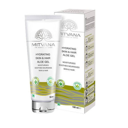 Mitvana Hydrating Skin & Hair Aloe Gel (with Aloe Vera) - BUDNE