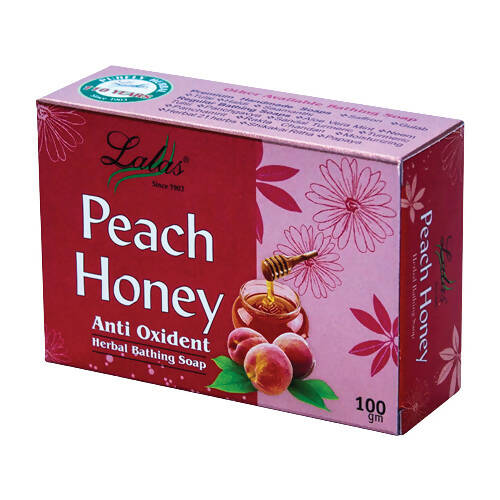 Lalas Peach Honey Herbal Bathing Soap - usa canada australia