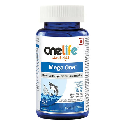 Onelife Mega One Fish Oil Omega 3 Fish Oil Softgels - BUDEN