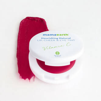 Mamaearth Nourishing Natural Lip Cheek & Eye Tint With Vitamin C & Beetroot-Beet Red