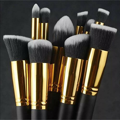 Favon Pack of 10 Professional Makeup Brushes