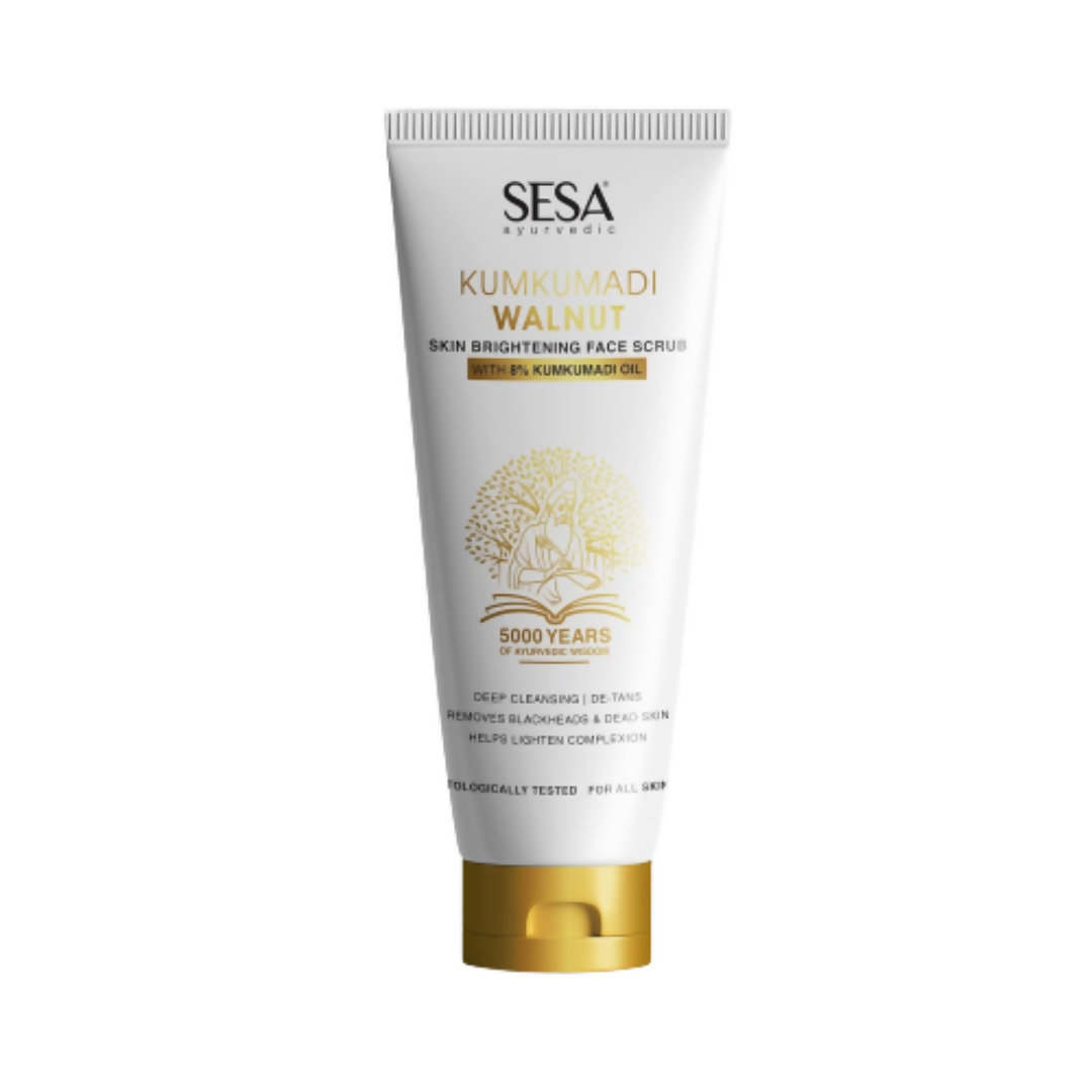 Sesa Ayurvedic Kumkumadi Walnut Face Scrub - BUDEN