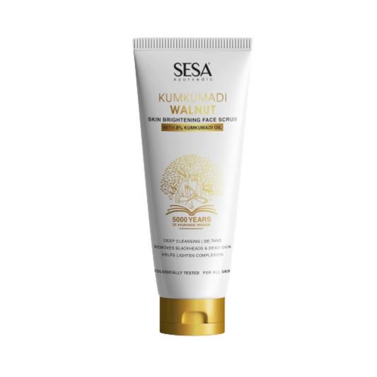 Sesa Ayurvedic Kumkumadi Walnut Face Scrub - BUDEN