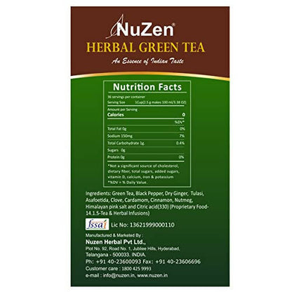 NuZen Herbal Green Tea Bags