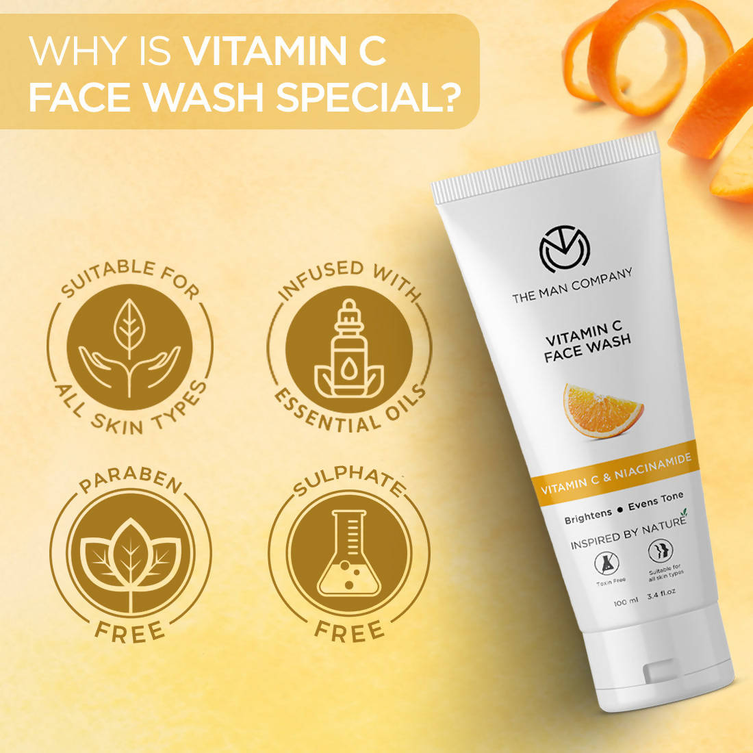 The Man Company Vitamin C Face Wash