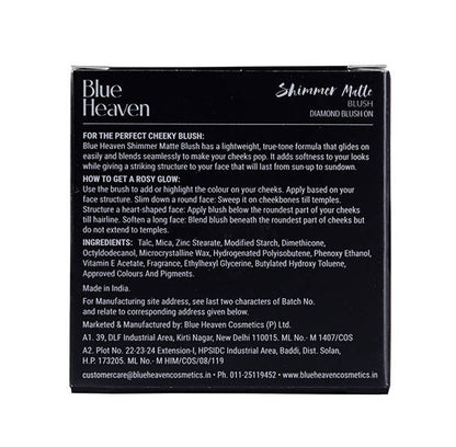 Blue Heaven Shimmer Matte Blush Shade 502