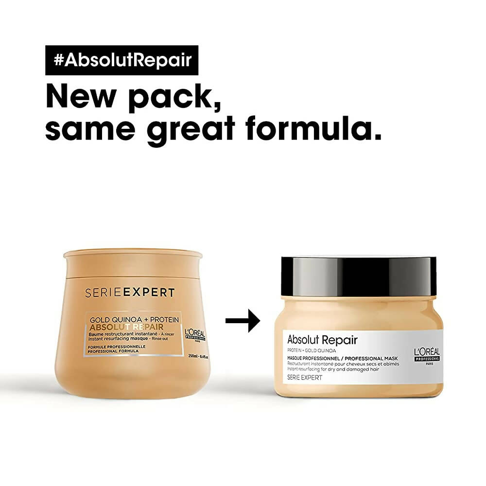 L'Oreal Paris Absolut Repair Hair Mask With Protein & Gold Quinoa