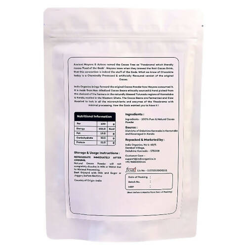 Indic Organics Artisanal Cacao Powder