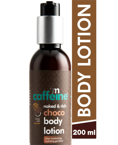 mCaffeine Naked & Rich Choco Body Lotion Deep Moisturization | Dry Skin