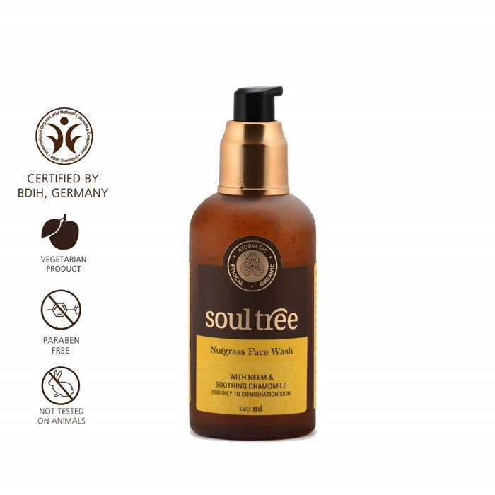 Soultree Nutgrass Face Wash With Neem & Soothing Chamomile